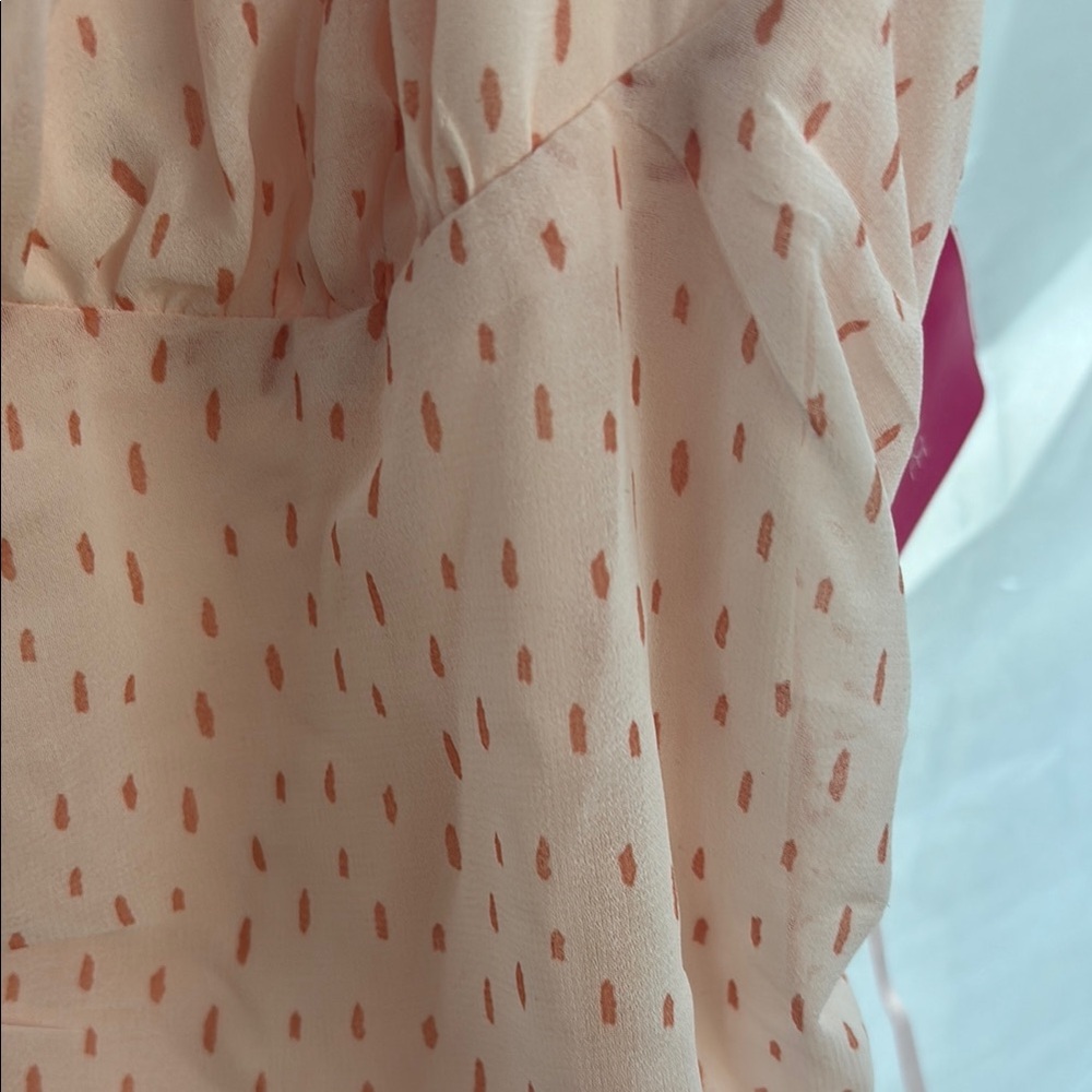 Pink Ruched Spaghetti Strap Dress - Picture 2 of 4
